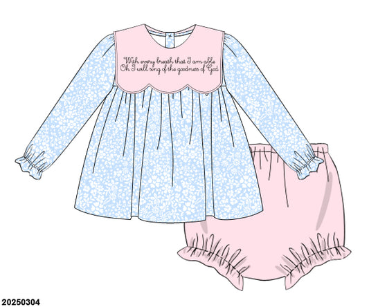 PRE-ORDER 39 Winter & More: Goodness of God Floral Bloomers Set (ETA: December to KS then to customers)