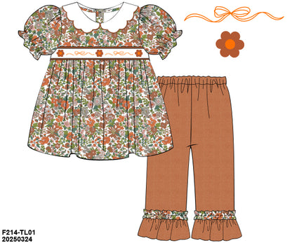 RTS PRE-ORDER 34 FALL PART ONE: Camellia Floral Pants Set