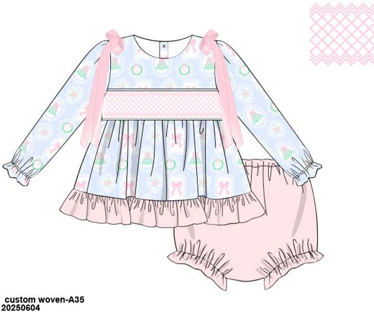 PO 50 CHRISTMAS PART ONE: Noelle Bloomers Set (ETA late September to customers)