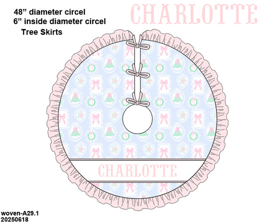PO 50 CHRISTMAS PART ONE: Noelle Tree Skirt (ETA late September to customers)