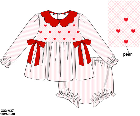 [WHOLESALE] PRE-ORDER 38 Hello 2026: Queen of Hearts Bloomers Set (ETA: November to KS then to customers)
