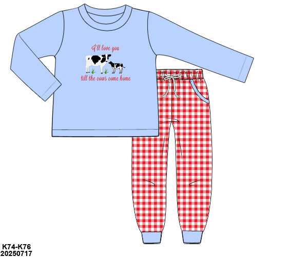 PRE-ORDER 39 Winter & More: Till The Cows Come Home Joggers Set (ETA: December to KS then to customers)