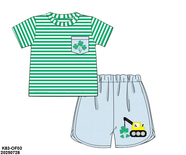 Pre-Order 54 St. Paddy's: Lucky Lad Shorts Set (ETA January to KS then to customers)