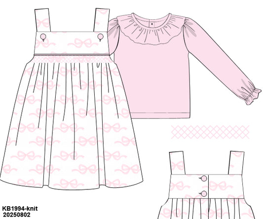 PRE-ORDER 39 Winter & More: Conleigh's Bows Dress (ETA: December to KS then to customers)