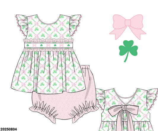 Pre-Order 54 St. Paddy's: Lucky Gal Bloomers Set (ETA January to KS then to customers)