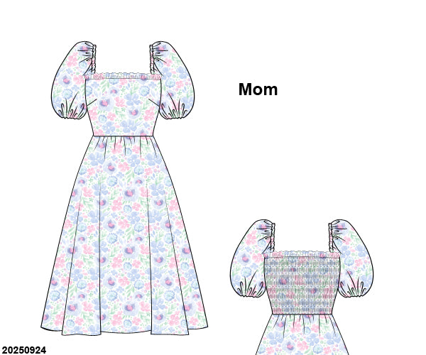 PRE-ORDER 42 Mother's Day: Lilac Dreams Mom Dress (ETA March to KS then to customers)