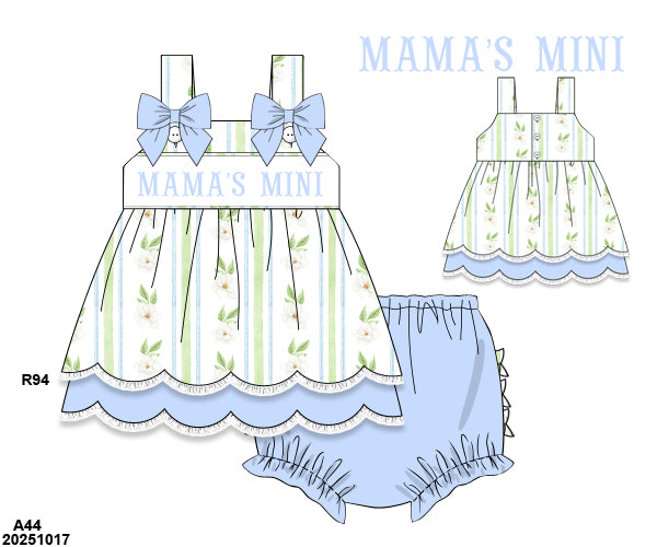 PRE-ORDER 42 Mother's Day: Magnolia Blues Bloomers Set (ETA: March to KS then to customers)