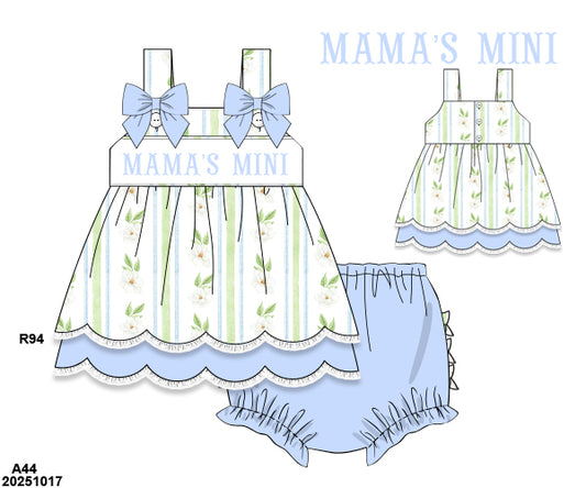 PRE-ORDER 42 Mother's Day: Magnolia Blues Bloomers Set (ETA: March to KS then to customers)