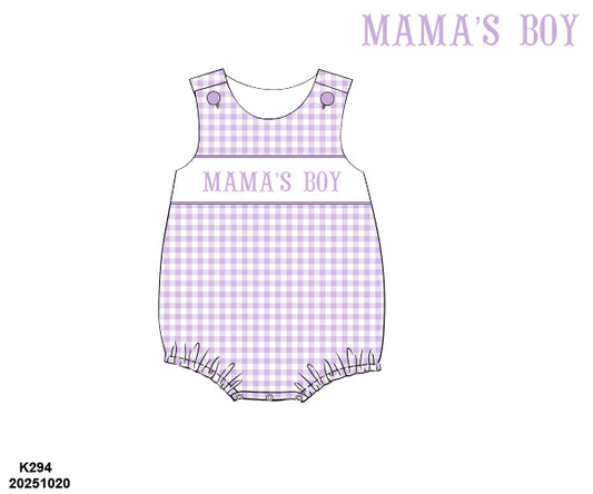 PRE-ORDER 42 Mother's Day: Lilac Dreams Gingham Bubble (ETA: March to KS then to customers)