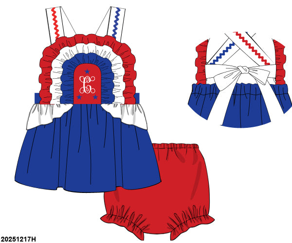 RTS EXTRA: RWB Bloomers Set (no monogram)
