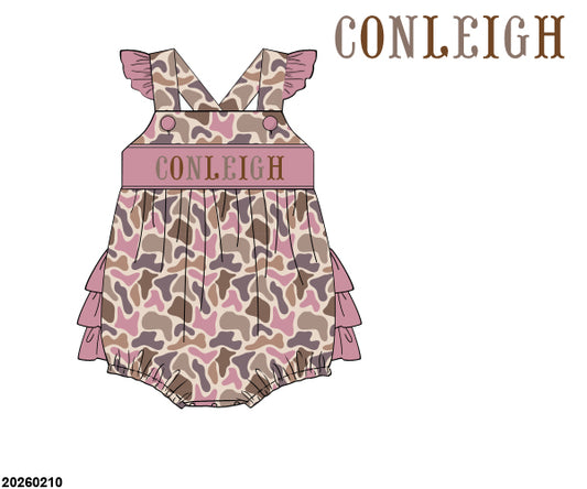 Pre-Order 54 Early Spring: CC's Camo Ruffled Bubble (ETA January to KS then to customers)