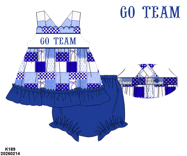 PO 47 GO TEAM: Blue and White Bloomers Set (ETA: late July to customers)
