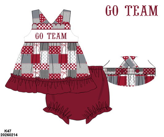PO 47 GO TEAM: Crimson and Gray Bloomers Set (ETA: late July to customers)