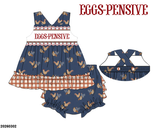 PO 45.5: Smocked Clucks Bloomers Set (ETA late May to customers)