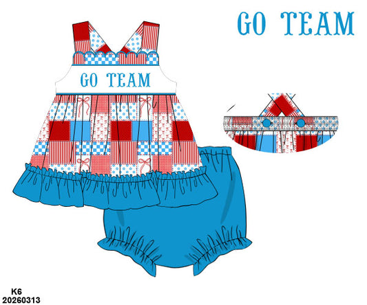 PO 47 GO TEAM: Powder Blue and Red Bloomers Set (ETA: late July to customers)