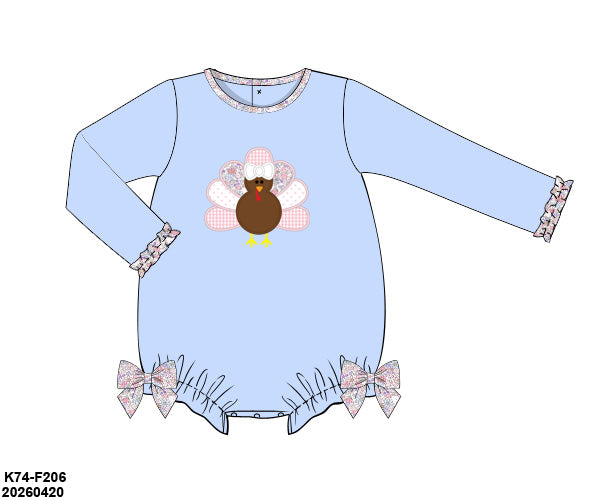 PO 50 THANKSGIVING: Gobble Gobble Ruffled Bubble (ETA late September to customers)