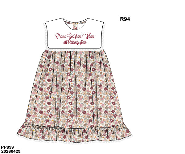 PO 49 FALL FINALE: Praise God Dress (ETA: late August to customers)