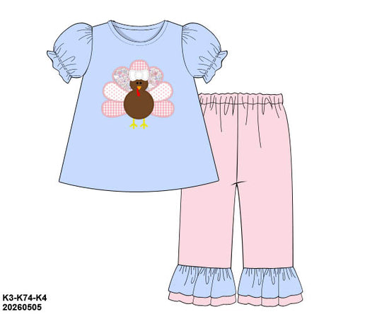 PO 50 THANKSGIVING: Gobble Gobble Pants Set (ETA late September to customers)
