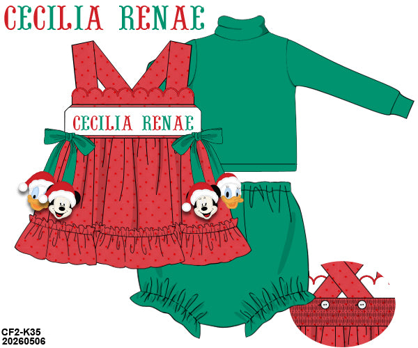 PO 50 CHRISTMAS PART ONE: Very Merry Christmas Bloomers Set (ETA late September to customers)