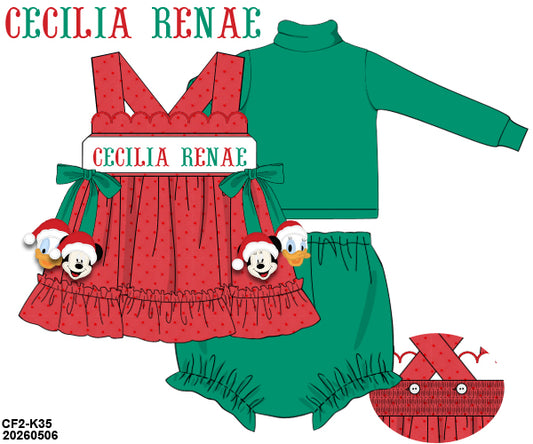PO 50 CHRISTMAS PART ONE: Very Merry Christmas Bloomers Set (ETA late September to customers)