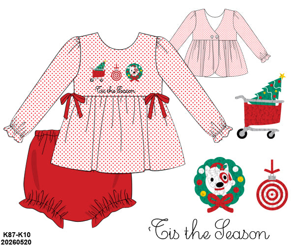 PO 50 CHRISTMAS PART ONE: Christmas Aisle Bloomers Set (ETA late September to customers)