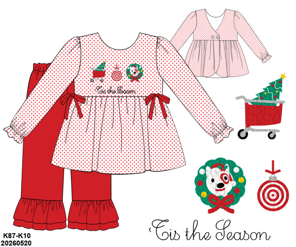 PO 50 CHRISTMAS PART ONE: Christmas Aisle Pants Set (ETA late September to customers)
