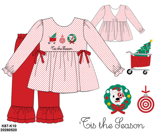 PO 50 CHRISTMAS PART ONE: Christmas Aisle Pants Set (ETA late September to customers)