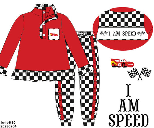 PO 52 MAGICAL WINTER: Speed Racer Ruffled Joggers Set (ETA late November to customers)