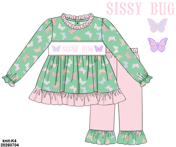 PO 53 VALENTINE: Flutter Pants Set (ETA late December to KS then to customers)
