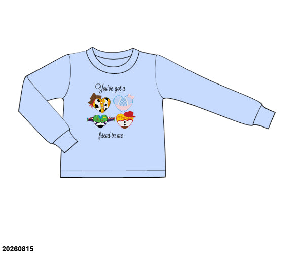 PO 53 VALENTINE: Friend In Me Blue Shirt Only (ETA late December to KS then to customers) (Copy)