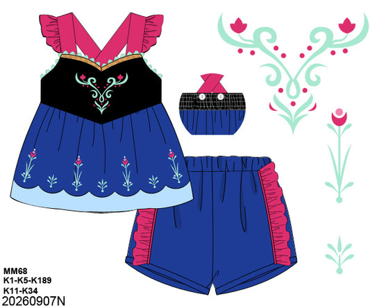 Pre-Order 54 Magical Mouse: Ice Princess Shorts Set (ETA January to KS then to customers)