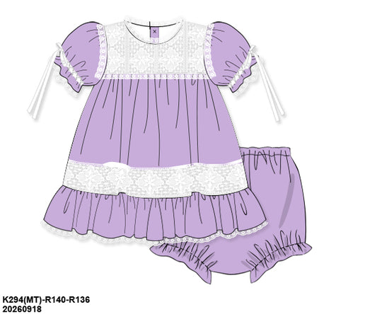 Pre-Order 54 Magical Mouse: KS Purple Heirloom Bloomers Set (ETA January to KS then to customers)