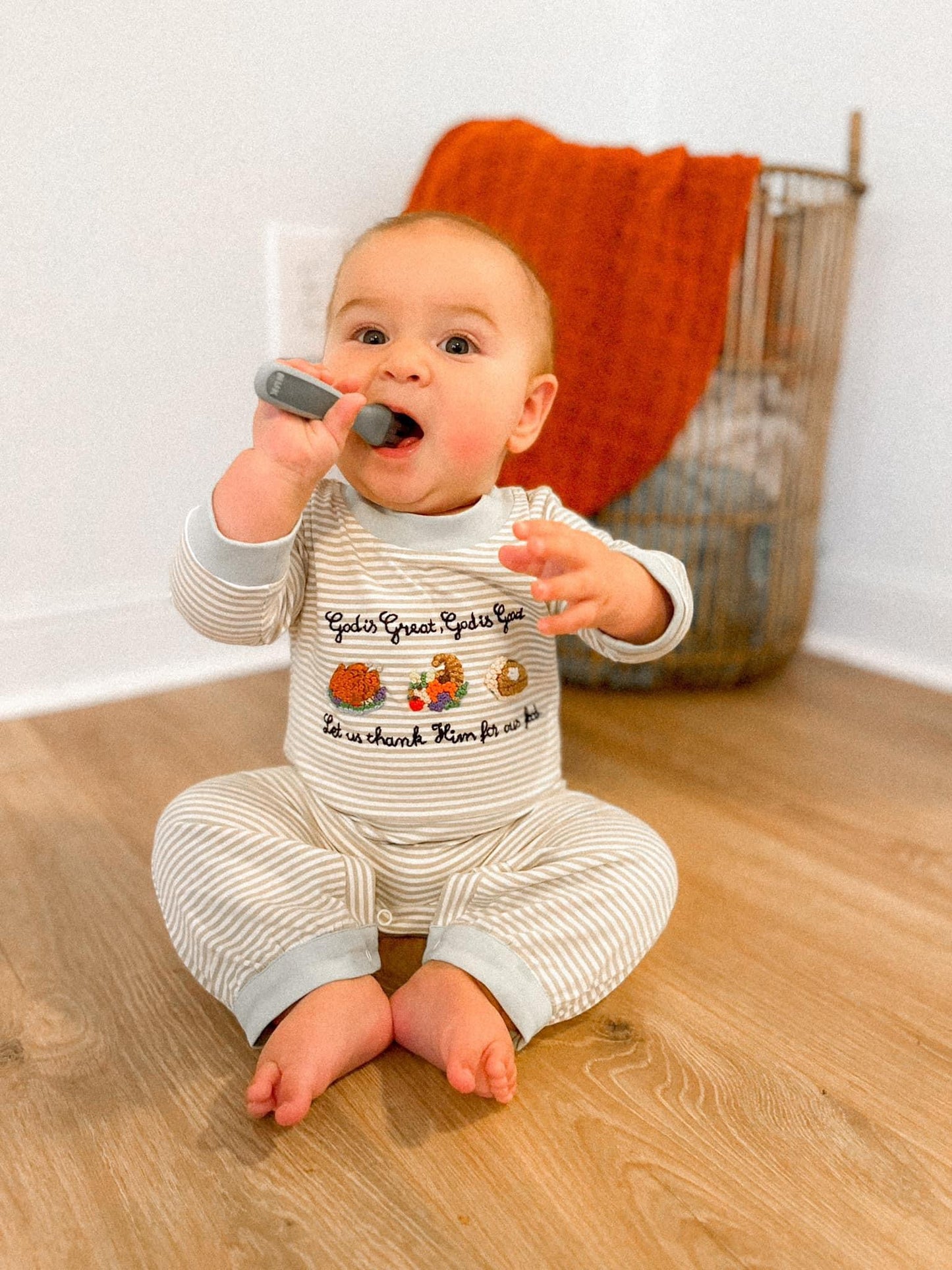 God is great, God is good romper