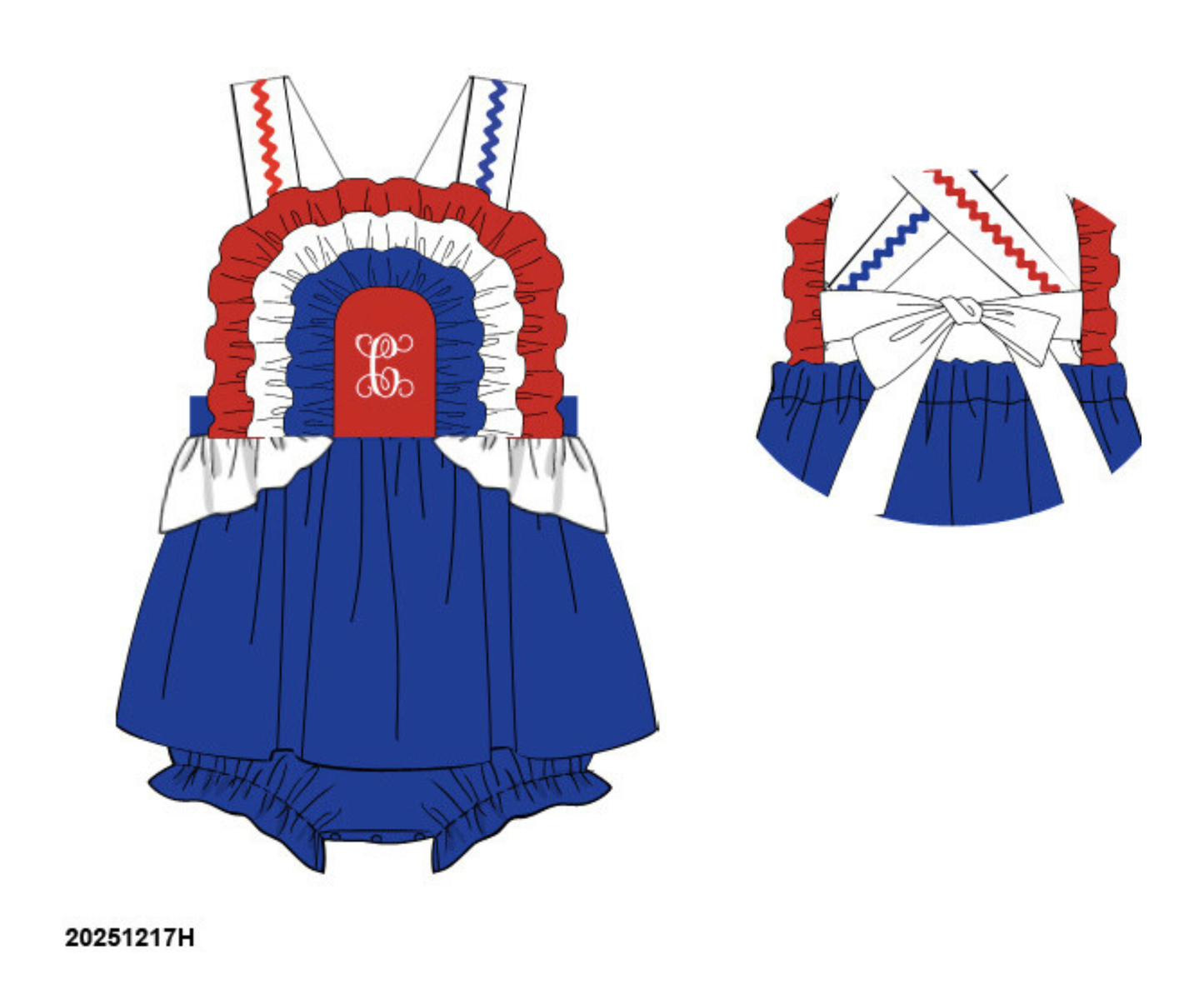 PRE-ORDER 44 Last of Summer: RWB Skirted Bubble (ETA: Late May to customer)