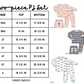 Cotton Pajamas Size Charts