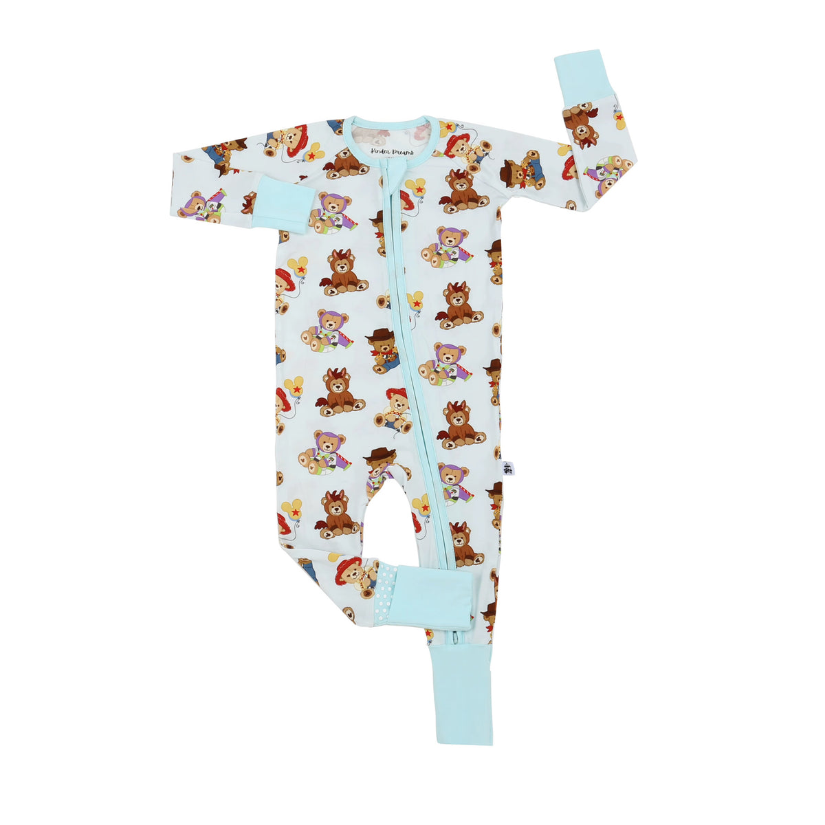 Kinder Dreams Bamboo Pajamas: Beary Loved Zippy (ships in 3-5 business days)