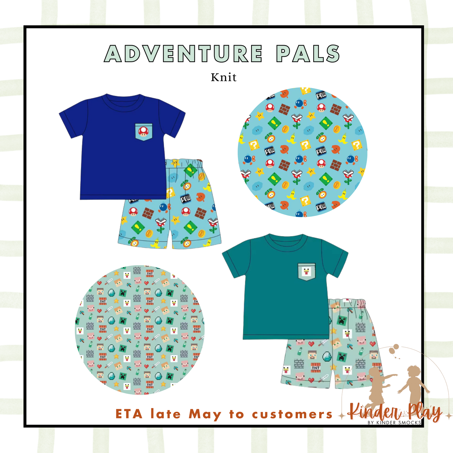 Kinder Play PO 3: Adventure Pals Shorts Sets (ETA: late May to customers)