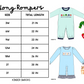 Long Romper Size Charts