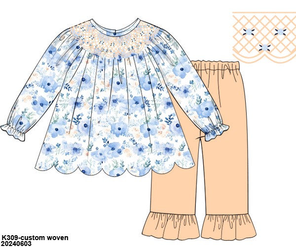 RTS KS Winter: Pretty as a Peach Pants Set (ships in 3-5 business days)