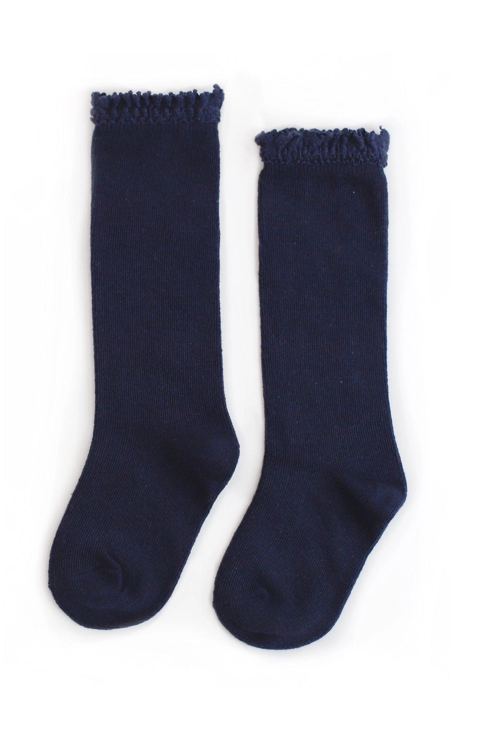 Little Stocking Co Navy Lace Top Knee High Socks (ETA - Mid November to KS then to customers)