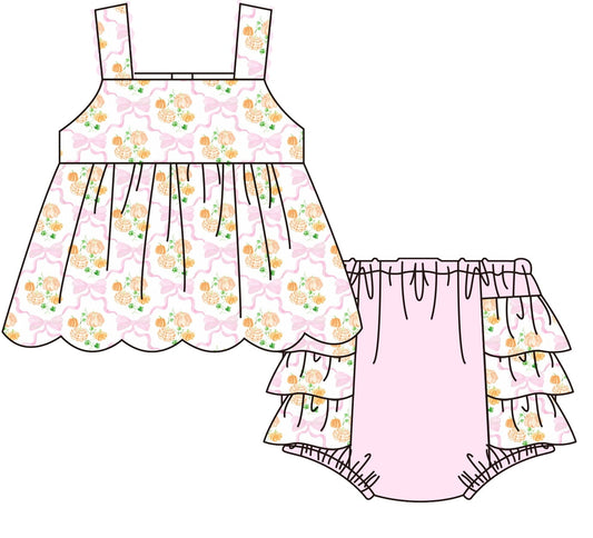 Sweet Pumpkin Bloomers Set (ships in 3-5 business days)
