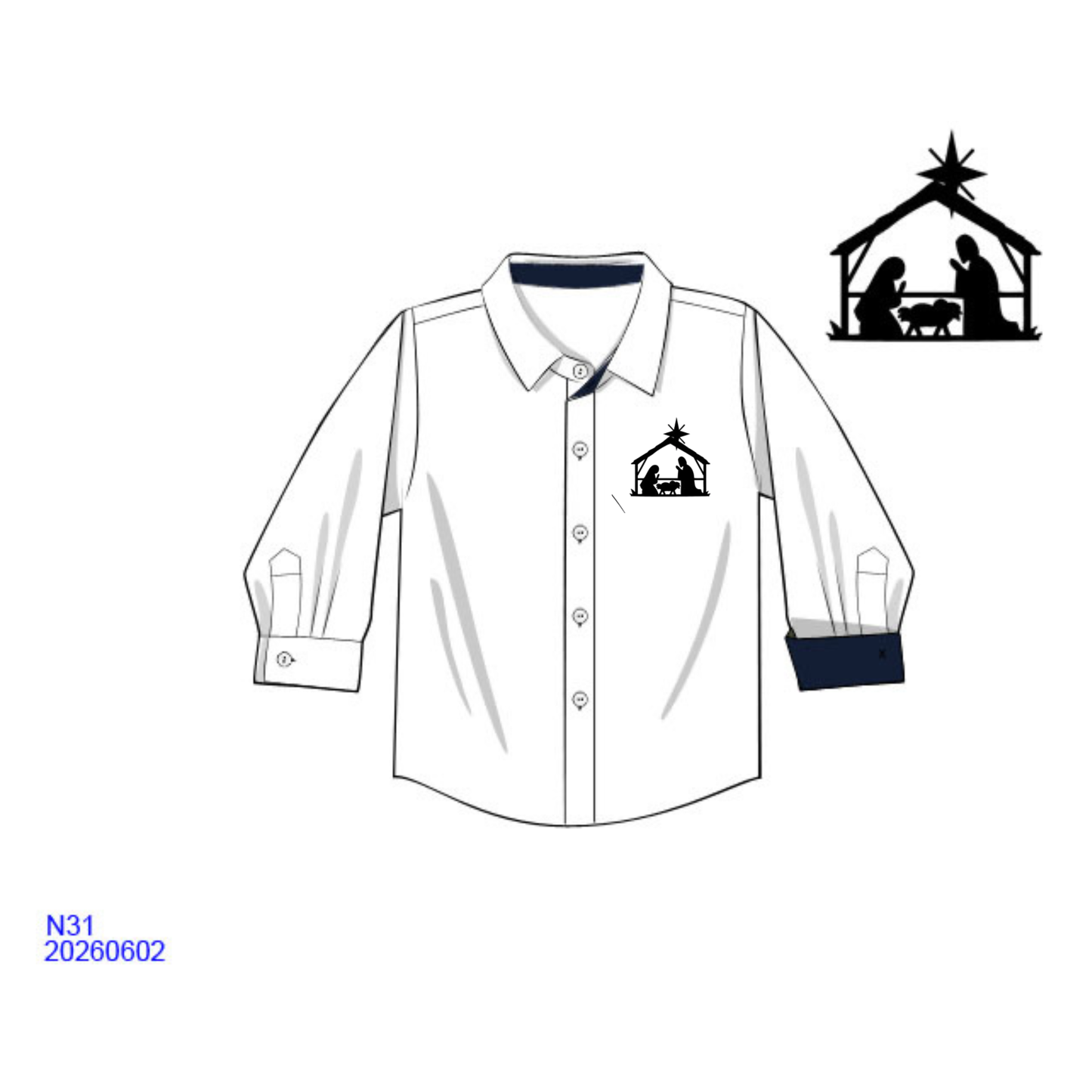 PO 51 LAST OF CHRISTMAS: Nativity Kid Polo (ETA late October to customers)
