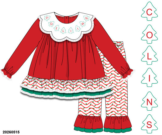 PO 50 CHRISTMAS PART ONE: Tree Cakes Pants Set (ETA late September to customers)