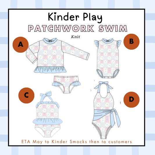 Kinder Play PO 2: Patchwork Swim (ETA: May to KS then to customers)
