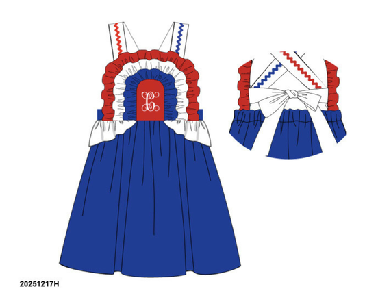 PRE-ORDER 44 Last of Summer: RWB Dress (ETA: Late May to customer)