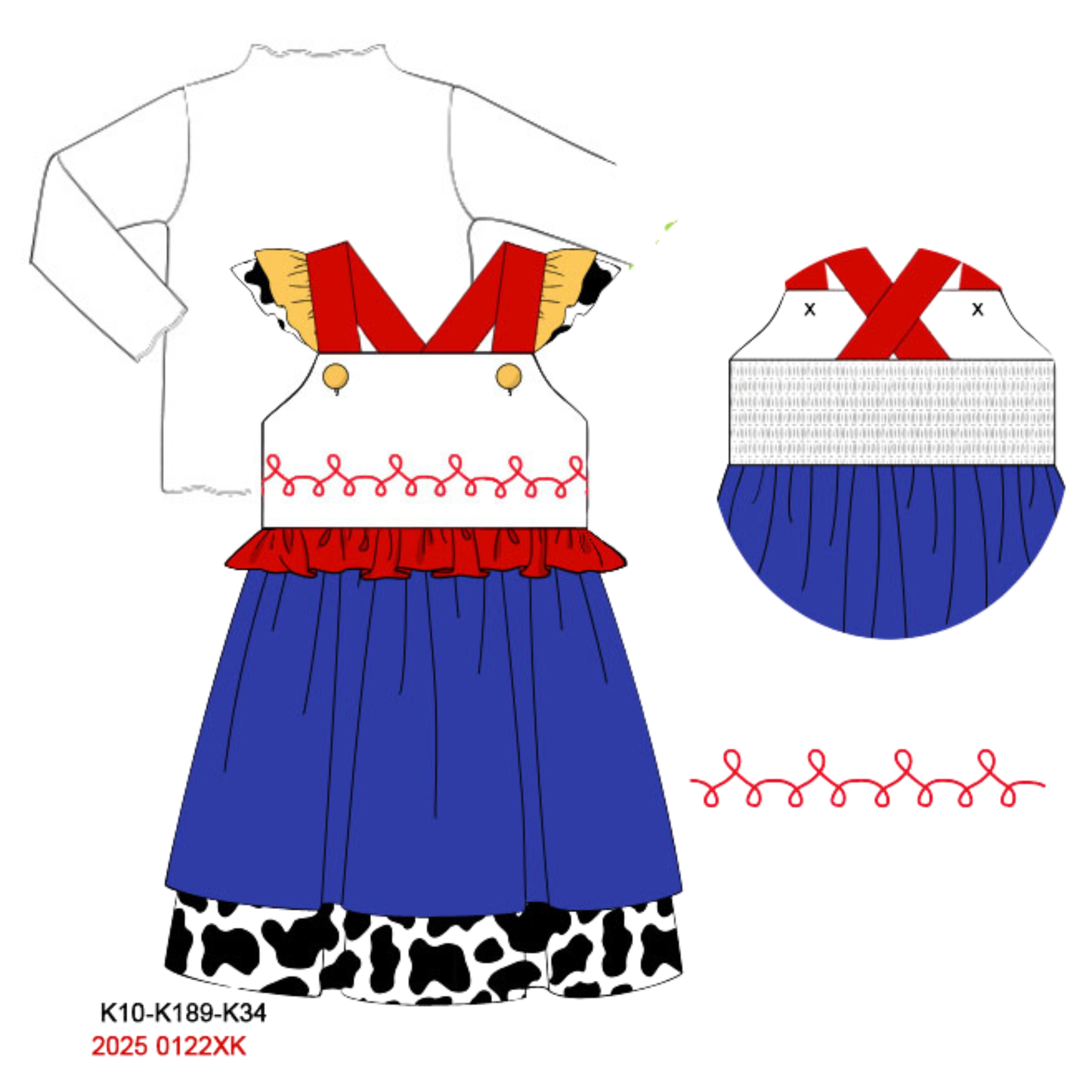 PO 50.5 TOY FRIENDS: Giddy Up Dress (ETA: ships out late August to customers)