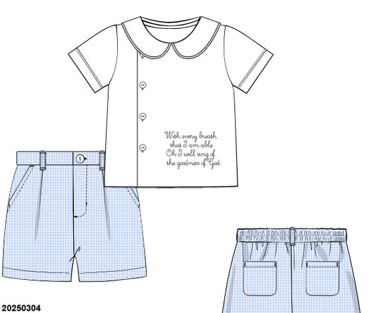 PRE-ORDER 43.5 Goodness of God Shorts Set (ETA: March to customers)