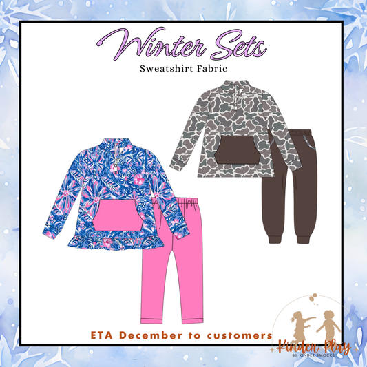 Kinder Play PO 5 Winter Sets: Patterned Winter Sets (ETA December to customers)
