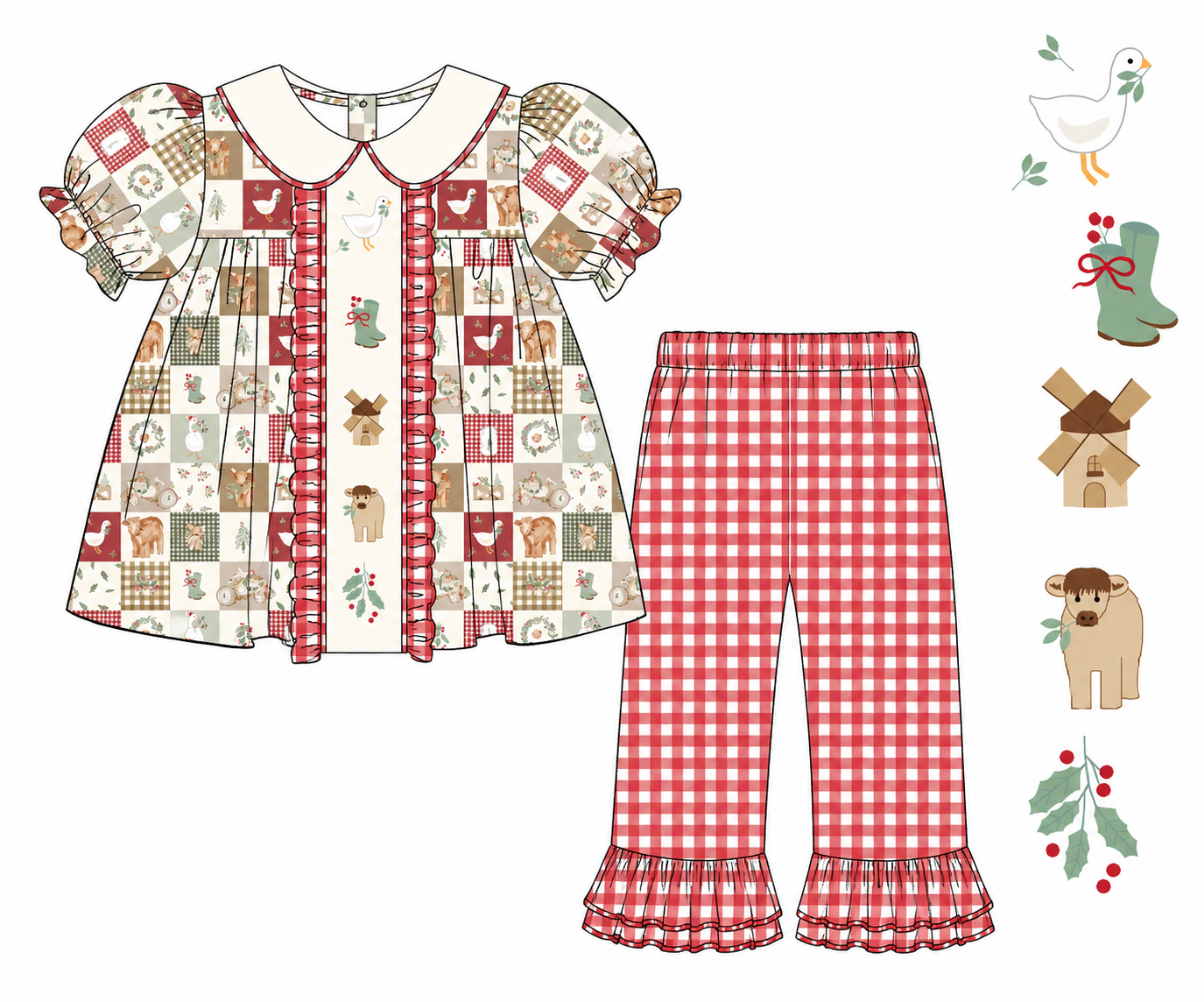 PO 51 LAST OF CHRISTMAS: Once Upon A Farm Pants Set (ETA late October to customers)