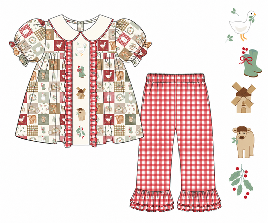 PO 51 LAST OF CHRISTMAS: Once Upon A Farm Pants Set (ETA late October to customers)